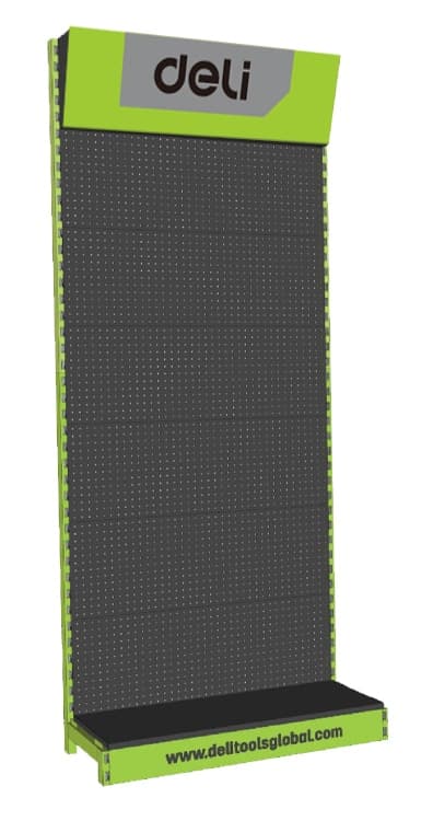 DELI stand προβολής DL-DJ618 με γάντζους, 100 x 45 x 240cm