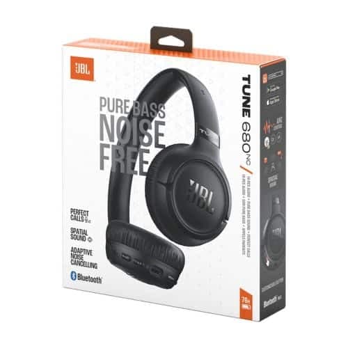 JBL Tune 680NC Ασύρματα Ακουστικά Bluetooth On-Ear Μαύρα EU