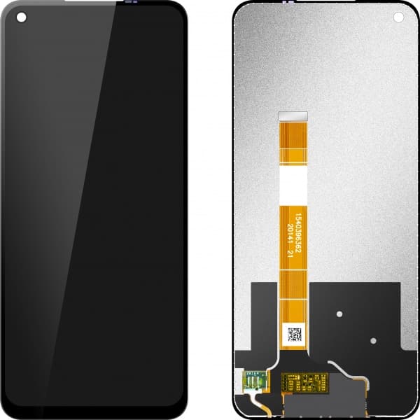 Μονάδα οθόνης LCD MP για Realme 6 / 6S / 7, χωρίς πλαίσιο, Aftermarket, μαύρο