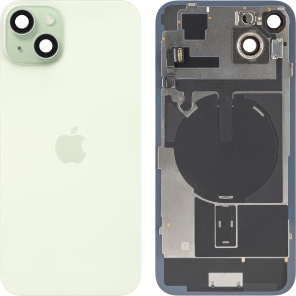 Κάλυμμα μπαταρίας / πίσω γυαλί για Apple iPhone 15 Plus, πράσινο, τραβηγμένο (βαθμού Α)