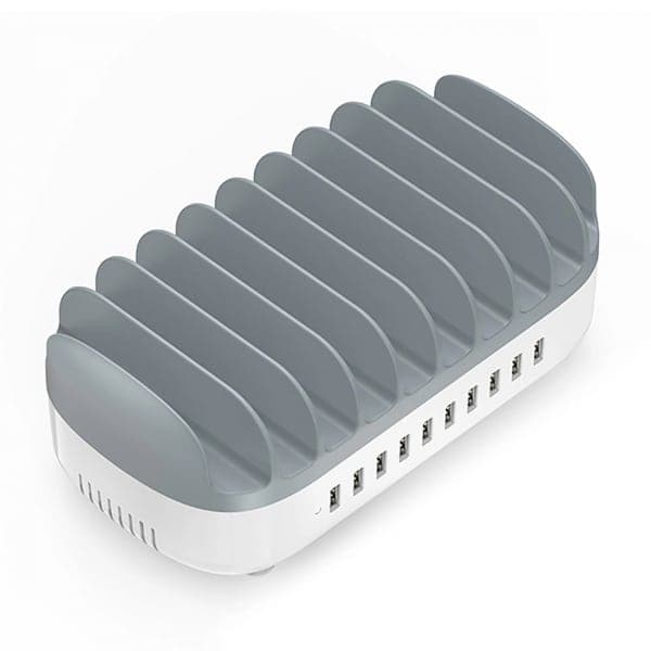 Φορτιστής γραφείου Orico DUK-10P-V1, 120W, 2.4A, 10 x USB-A, Λευκό