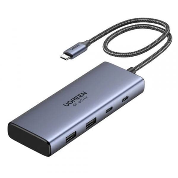 USB-C Hub Ugreen Cm498 (45379), 2 X USB-A 3.2 - 3 X USB-C - 2 X Hdmi, Grey