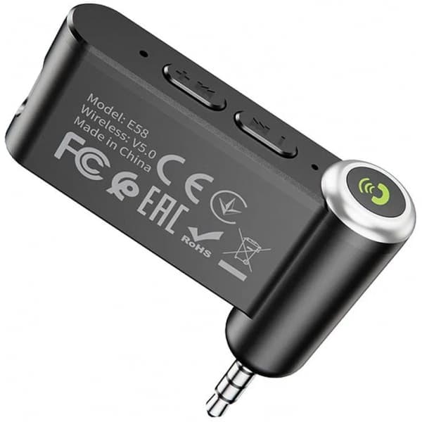 Δέκτης Bluetooth Hoco E58, Μαύρο
