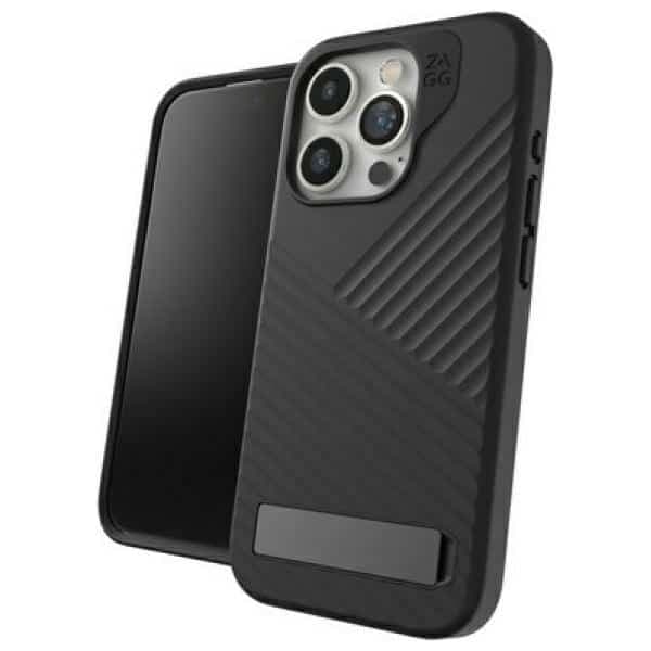 Θήκη ZAGG Denali Snap με βάση στήριξης για iPhone 15 Pro, μαύρη