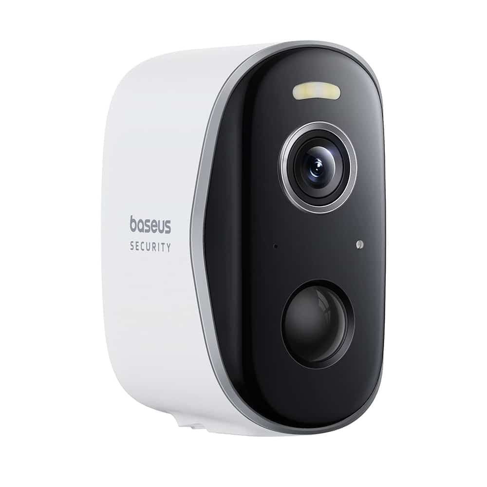 Baseus - Εξωτερική Κάμερα Ασφαλείας N1 (S0ST002130) - 2K, Αμφίδρομη Ομιλία, Έγχρωμη Νυχτερινή Όραση, IP67, 7.800mAh - Λευκό