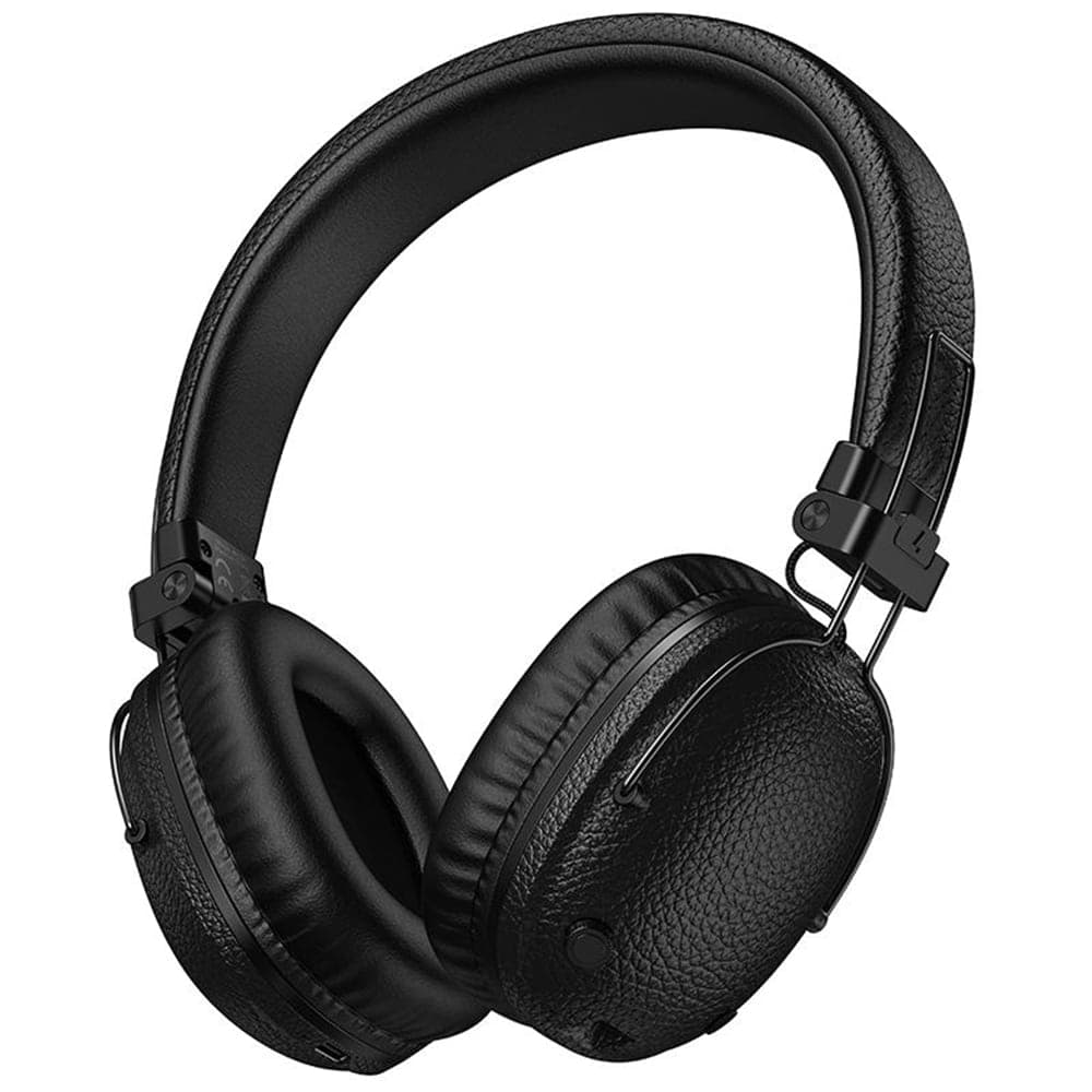 Borofone BO34 Ασύρματα Ακουστικά Suenos, Bluetooth V5.4, 32 Ώρες Αναπαραγωγής, Γρήγορη Φόρτιση, Δέρμα PU, Μαύρο