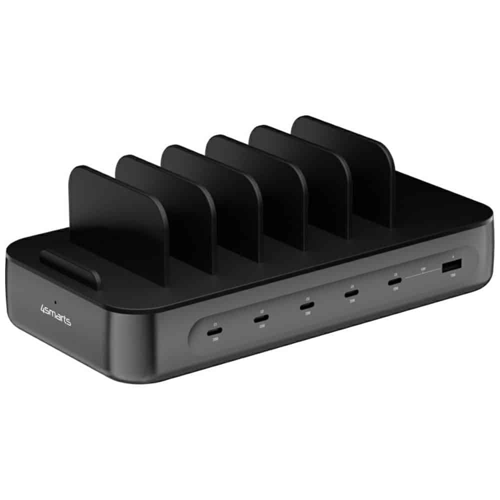 4smarts Team Σταθμός Φόρτισης 100W με Σετ Καλωδίων, Μαύρος