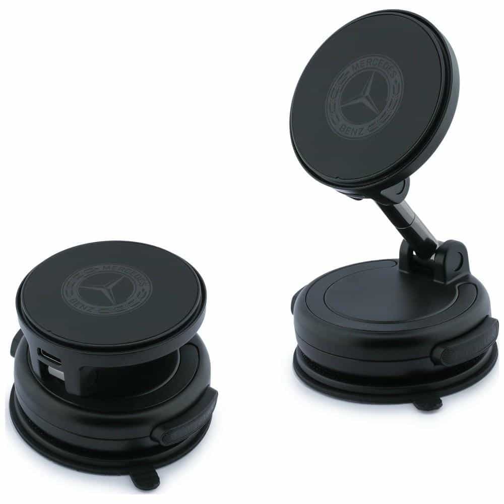 Mercedes-Benz Φορτιστής Αυτοκινήτου, Επαγωγικός με Πτυσσόμενο Μαγνητικό Λογότυπο Vintage