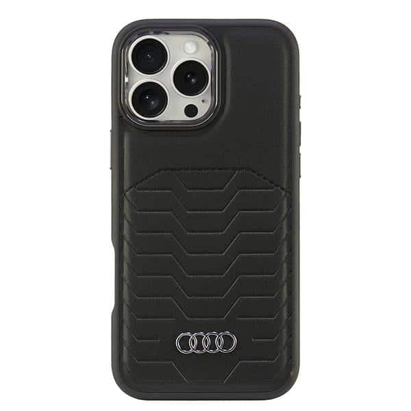 Audi Synthetic Leather - θήκη για Apple iPhone 16 Pro Max - Μαύρο