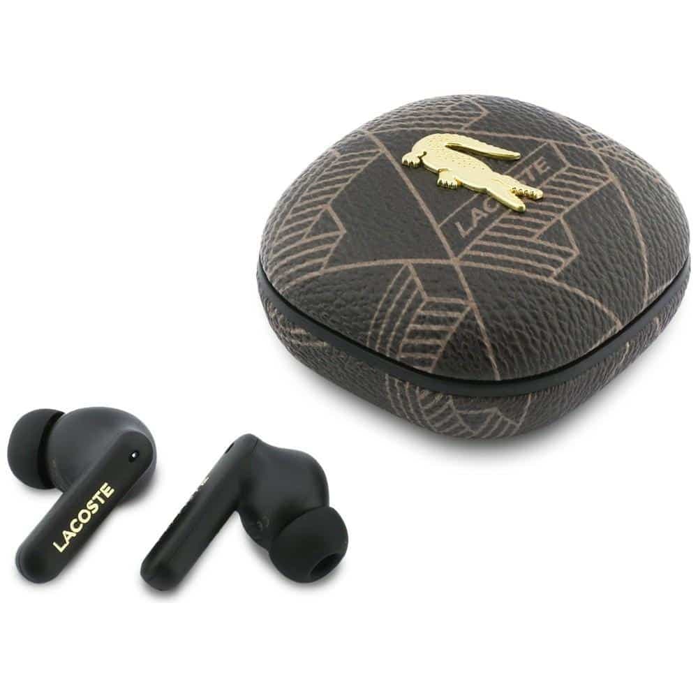Lacoste Monogram The Blend Ακουστικά TWS In-Ear, Καφέ