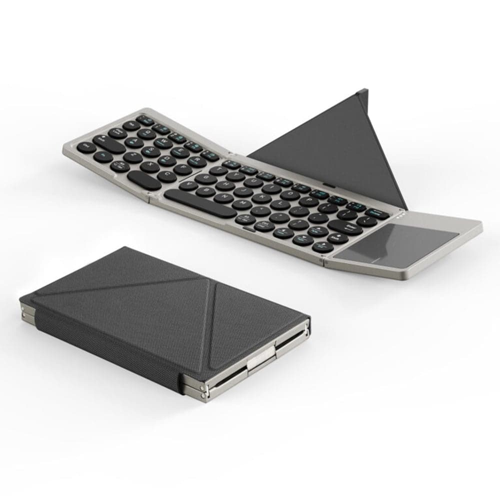 Dux Ducis Αναδιπλούμενο Πληκτρολόγιο, Ασύρματο Bluetooth 5.2, Universal, USB-C, 180mAh, Αγγλική Διάταξη, Μαύρο