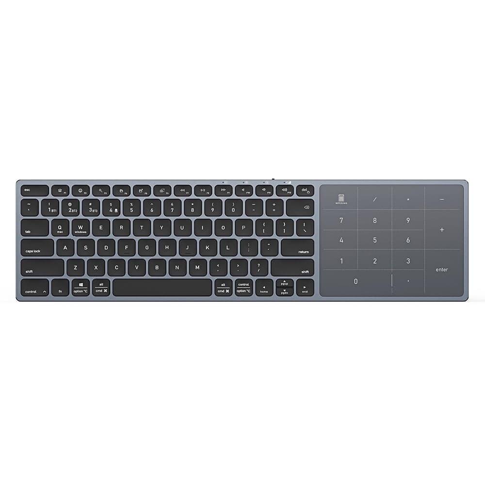 Dux Ducis LK Series Ασύρματο Πληκτρολόγιο Bluetooth 5.0 USB-C 500mAh Αγγλική Διάταξη, Μαύρο
