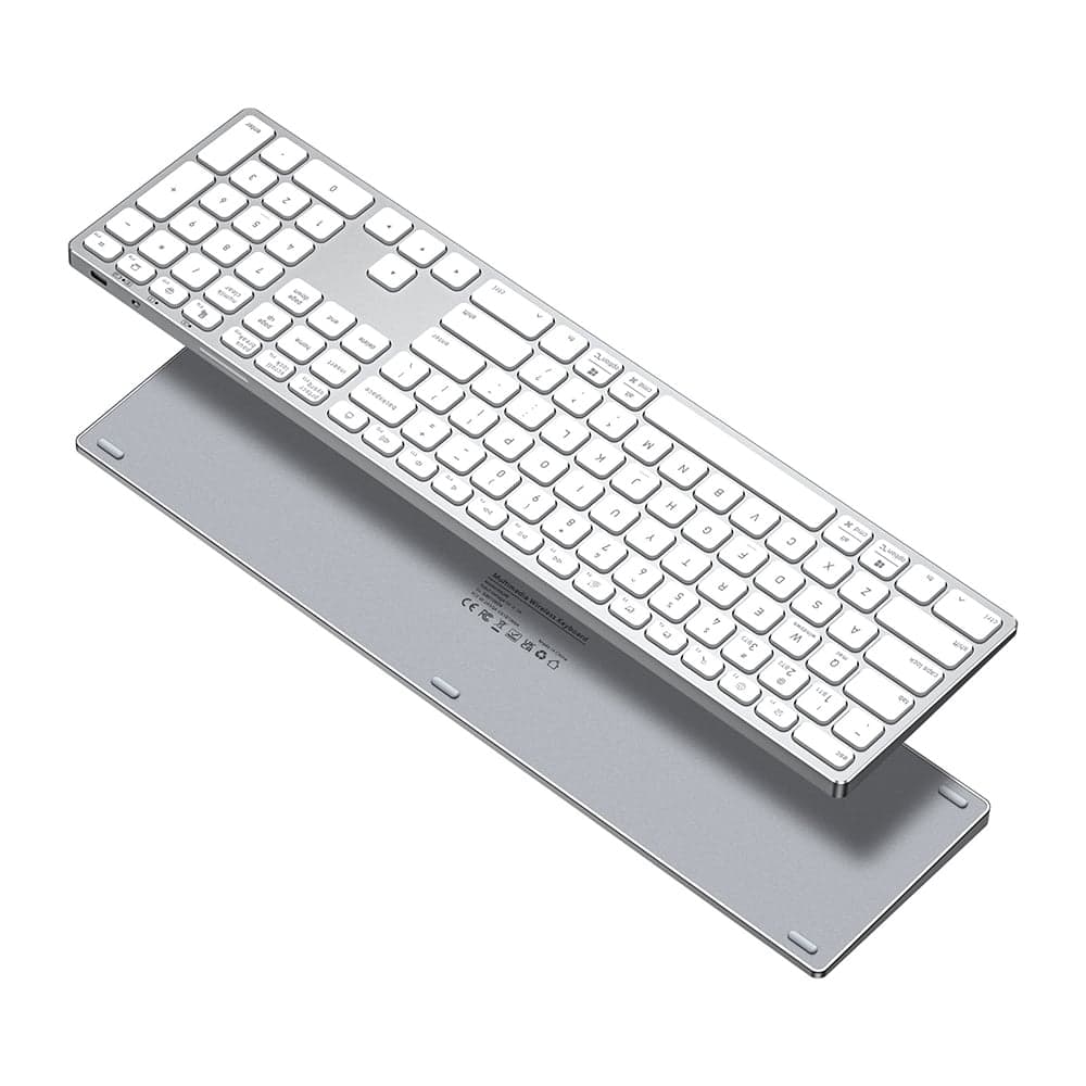 Dux Ducis LK Series Πληκτρολόγιο Ασύρματο, Bluetooth 5.0, Universal, USB-C, 180mAh, Αγγλική Διάταξη, Λευκό