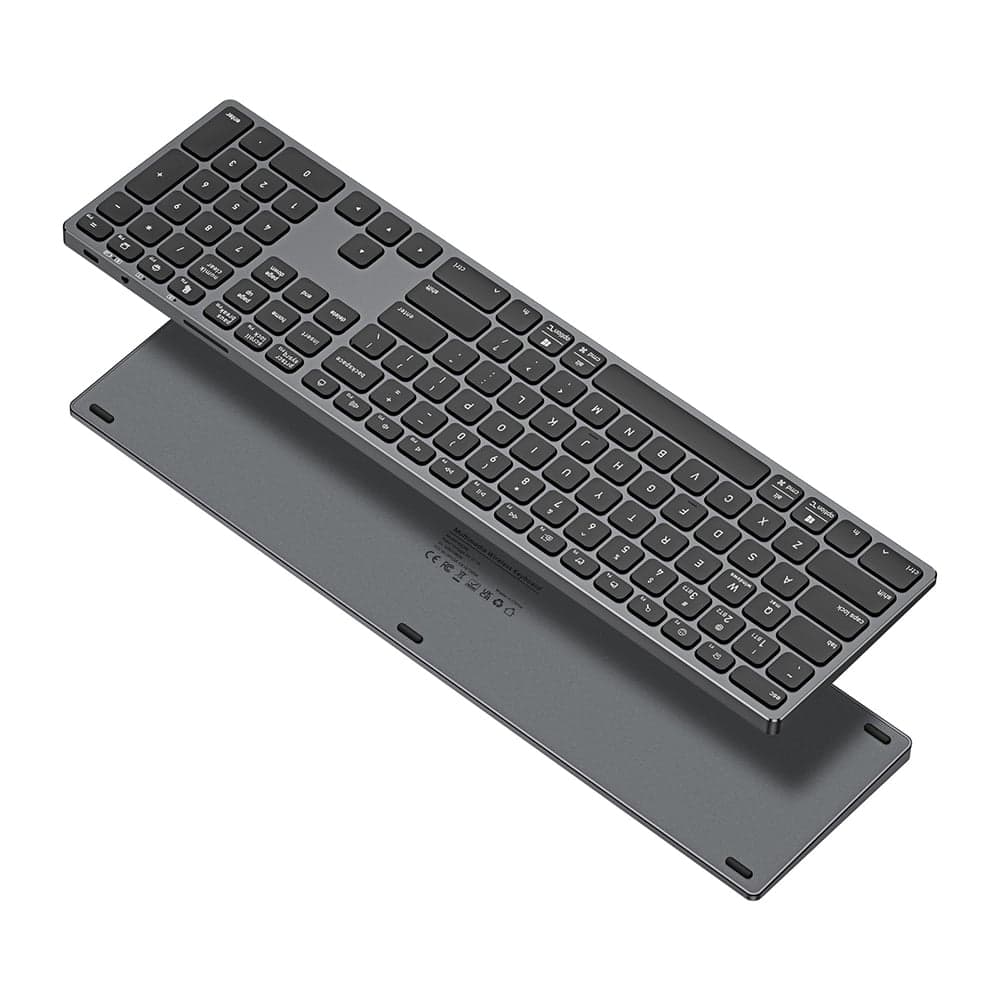 Dux Ducis LK Series Ασύρματο Πληκτρολόγιο, Bluetooth 5.0, Universal, USB-C, 180mAh, Αγγλική Διάταξη, Μαύρο